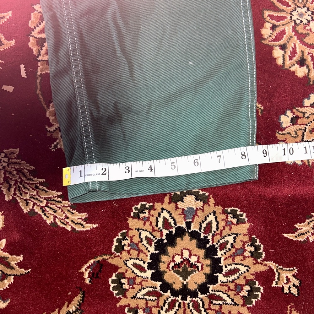 Garage‎ Dani Carpenter Pants Forest Green Cotton Cargo juniors sz 3 relaxed fit - Picture 12 of 12